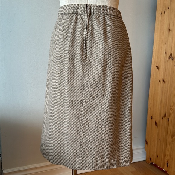 Vintage Glensport II beige pencil skirt small - Picture 8 of 9